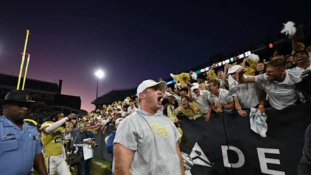 Georgia Tech interim head coach Brent Key